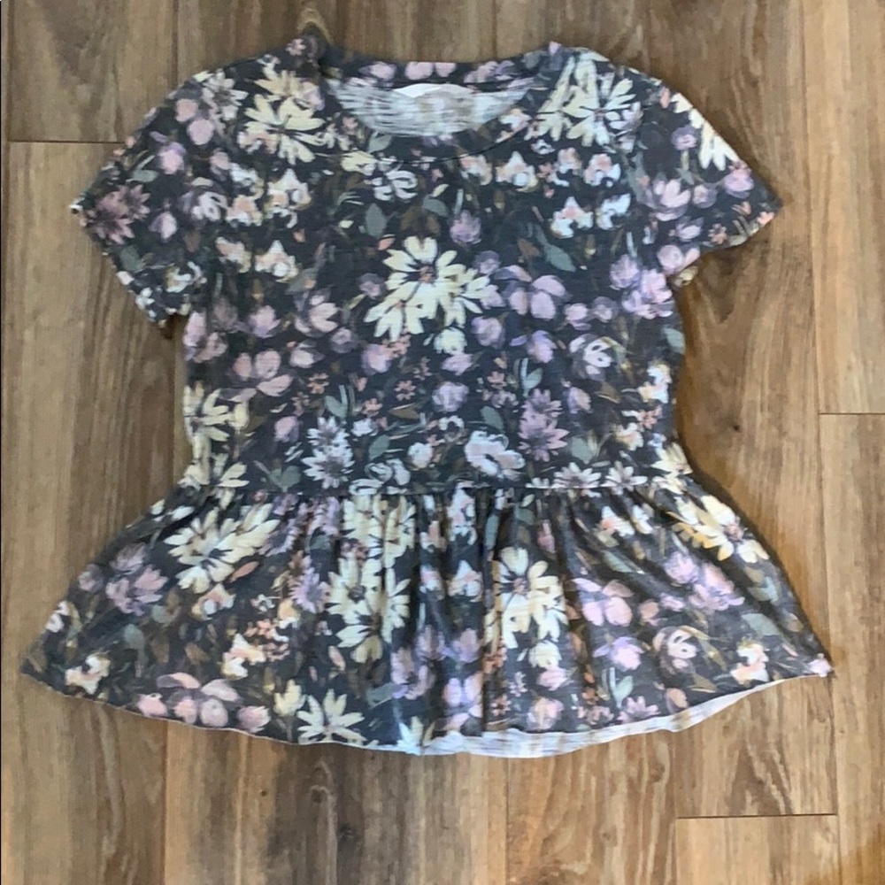 LC Lauren Conrad peplum tee